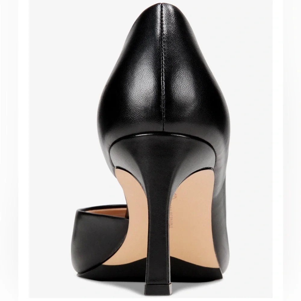 Giani Bernini Women's Valorr Peep Toe d'Orsay Leather Pumps- Size 5